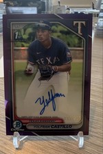 2024 Bowman Chrome-Prospect Auto Yolfran Castillo #CPA-YC Purple Refractor /250 
