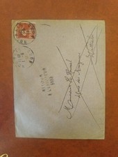 Timbre france Jolie Lettre Voir Cachets  Ref 4891