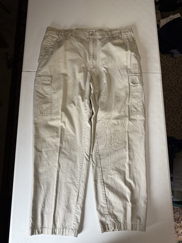 Vintage 90s Columbia Cargo Pants 38/30 Beige Cream