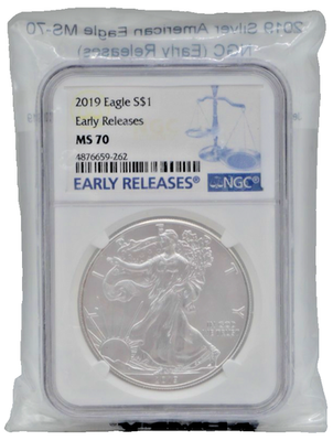 2019 EAGLE S$1 SILVER EAGLE NGC MS70 'EARLY RELEASES' | eBay