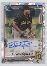 2021 Bowman Chrome Prospect Atomic Refractor /100 Eguy Rosario #CPA-ER Auto 0c3e