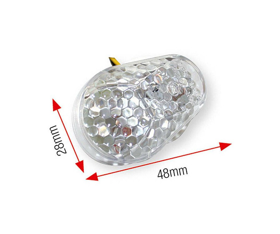 Clignotants BIHR Basic LED Kawasaki - Paire de feux de signalisation translucides 48mm
