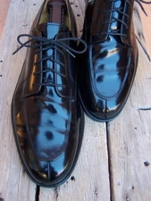 COLE HAAN Mens Dress Shoes Black Leather Lace Up Split Toe Oxfords Sz Size 11.5D