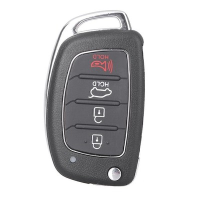 4-Button Remote Control Flip Key Shell Case For HYUNDAI Santa Fe ix45 2013 2014