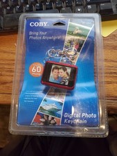 Coby DP-151 1.5" Blue Digital Picture Keychain 60 Photos Brand New