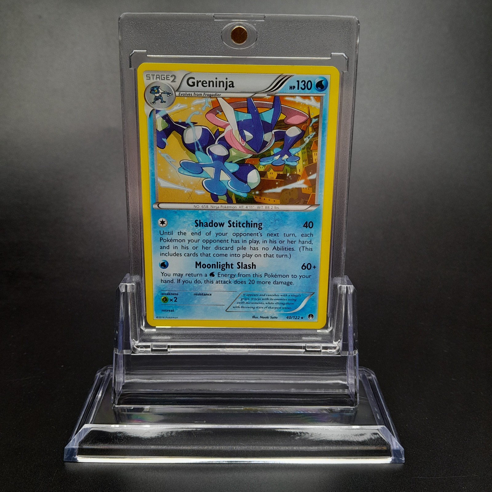 ~ Pokemon TCG ~ Greninja 40/122 ~ XY Series ~ BREAKpoint (2016) ~ Rare Card LP ~