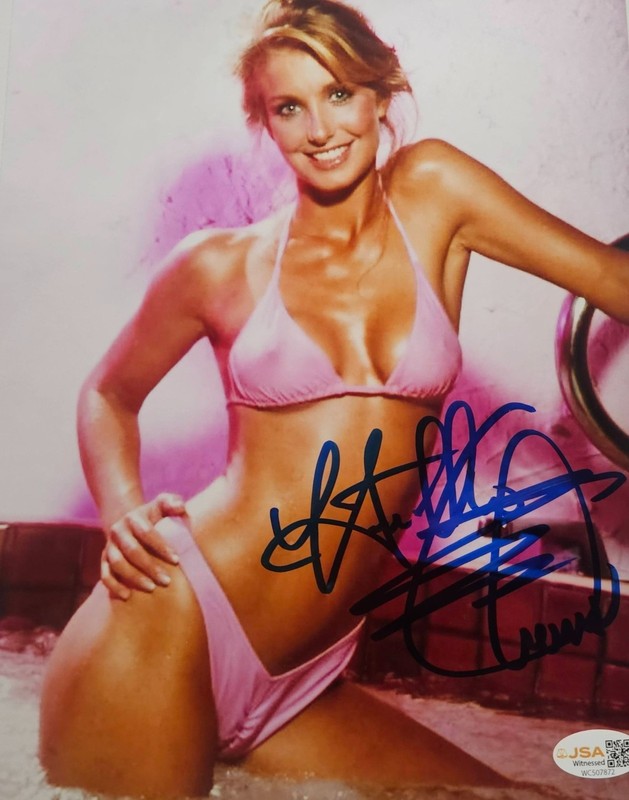 HEATHER THOMAS Signed 8x10 Photo THE FALL GUY Autograph JODI BANKS JSA COA CERT