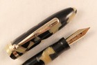 VINTAGE 1930s SHEAFFER PEARL & BLACK 5-30 COMBO FOUNTAIN PEN & PENCIL ~ RESTORED — photo 2
