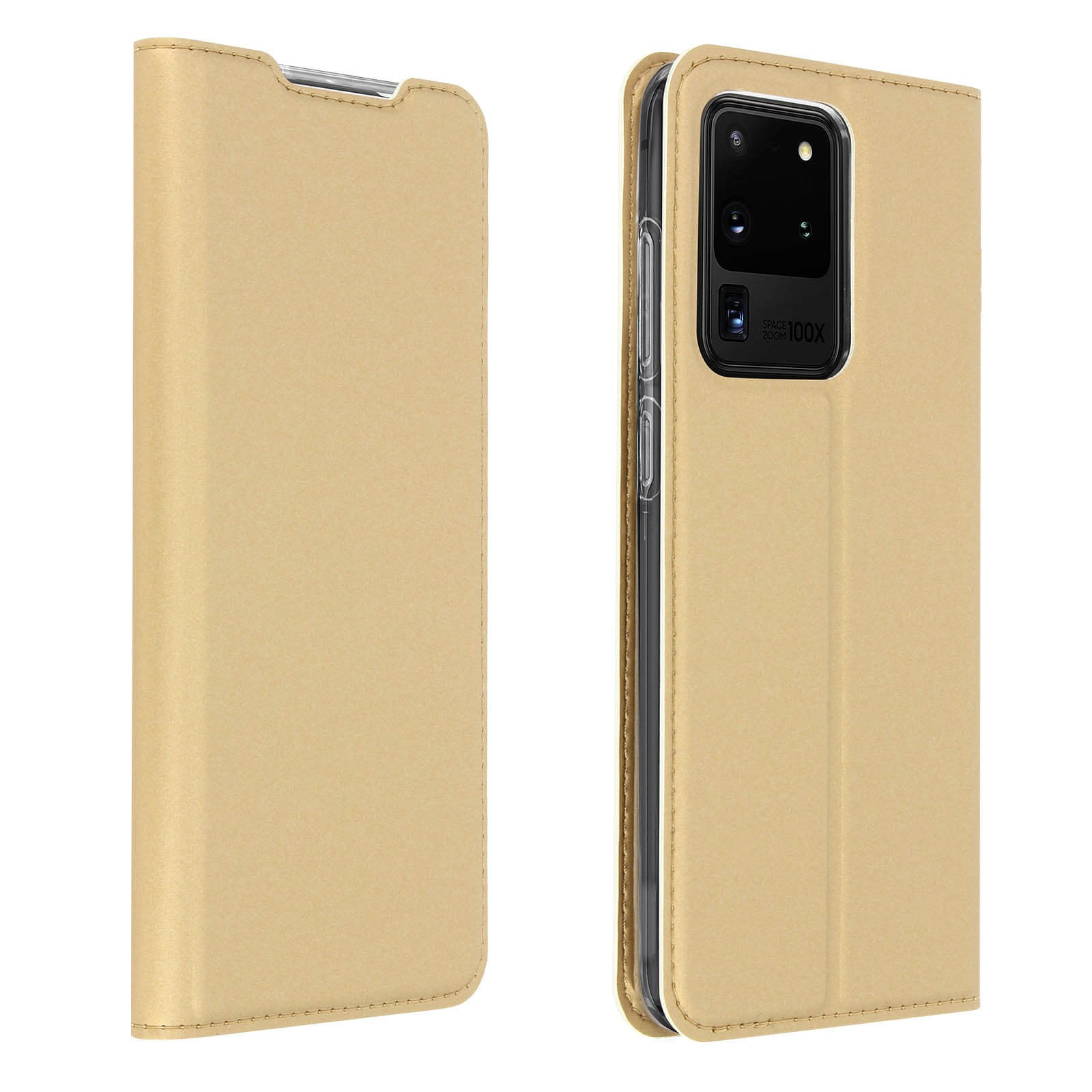 Étui or Galaxy S20 Ultra rabat business idéal pour vos réunions
