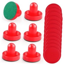 3 Sets 60mm Mini Air Hockey Pucks and Paddles Air Hockey Pushers Pucks Goal