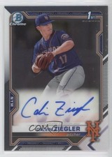 2021 Bowman Draft Chrome Draft Pick Auto Calvin Ziegler #CDA-CZ Auto ni4