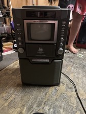 Karaoke USA System with Built-in TV and Cassette Player