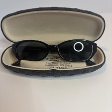 Laura Ashley Sun 37 Ebony 135mm Sunglasses with Case and Cleaning Cloth