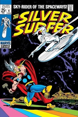 THE SILVER SURFER #4 COMIC BOOK COVER Poster print 11''x17'' home decor