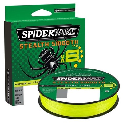 Spiderwire Stealth Smooth Carrier 8 Braid Hi-Vis Yellow