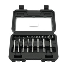 GMTOOLS Forstner Bit Set 8PCS Woodworking Drill Bits Carbide Round Shank Cutting