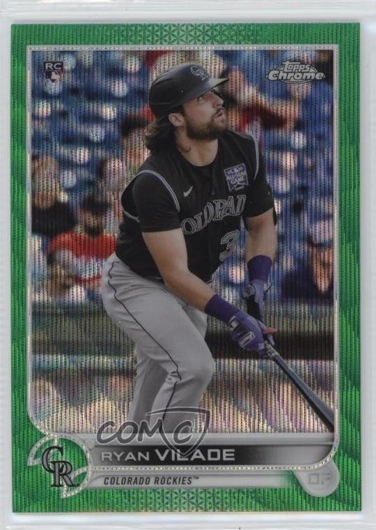 2022 Topps Chrome Green Wave Refractor 97/99 Ryan Vilade #85 Rookie RC 0uq0