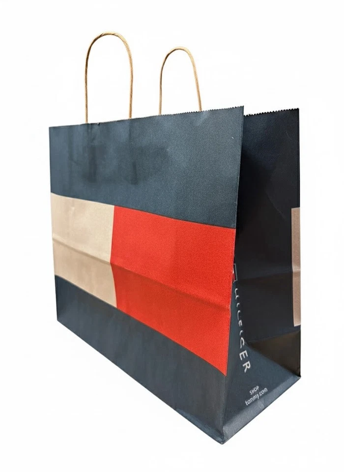 Bolso de Mano Tommy Hilfiger Colorblock Preppy Rojo Blanco Negro, Nuevo con Etiquetas Foto 3 de 4