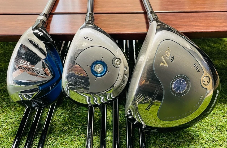 BRIDGESTONE TOURSTAGE Fullset ViQ 1w 4w V771 4hy V002 Iron 6-Pw 11pc Golf Japan - Image 3 of 4