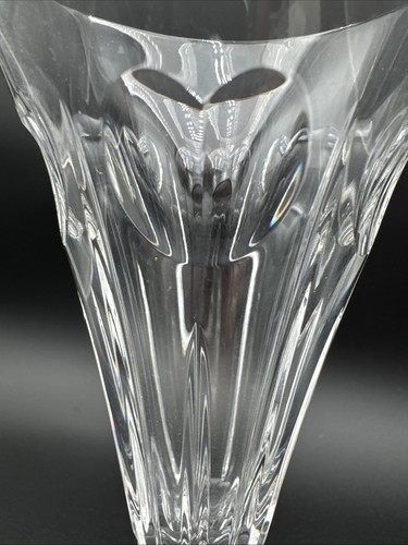 2 Waterford Crystal Millennium LOVE Heart 9 ¼” Champagne Toasting Flutes Pair - Picture 3 of 6