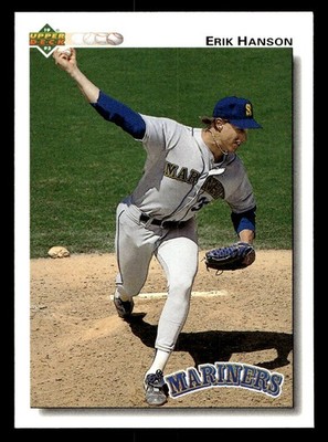 1992 Upper Deck - Erik Hanson Baseball card Seattle Mariners Raw Trading Card