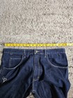 Sean John Dark Blue Denim Jeans Straight Leg Embroidered Logo Size 34 — photo 3