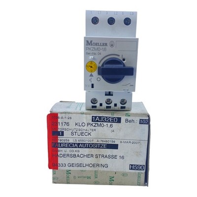 Moeller PKZM0-1,6 Motorschutzschalter 072735  3-polig 690V AC mit Drehschalter P