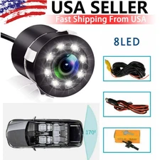 170° CMOS Car Rear View Backup Camera Reverse 8 LED Night Version Waterproof New