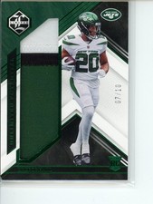 2022 Panini Limited Breece Hall Unlimited Potential Emerald Spotlight #/10 RC