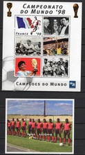Angola 1997,sport,football,soccer,4 MNH s.sheets