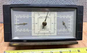 COOL VINTAGE MID-CENTURY AIRGUIDE WEATHER STATION BAROMETER TEMPERATURE HUMIDITY