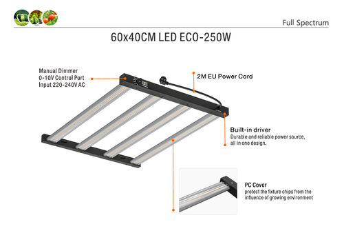 lampada led coltivazione piante indoor crescita e fioritura dimmer full spectrum - Imagen 13 de 26