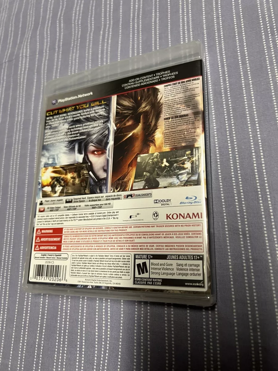 Metal Gear Rising: Revengeance - PS3 - Brand New, Factory Sealed