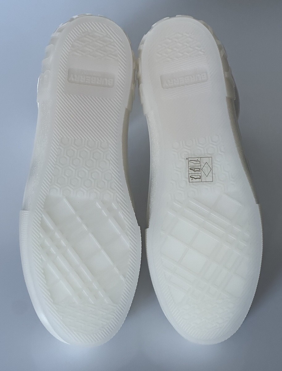NIB $850 Burberry Men\'s Vanilla Beige High-top Sneakers 12 US (45 Eu) 8052334 IT NIB $850 Burberry Men main image 3
