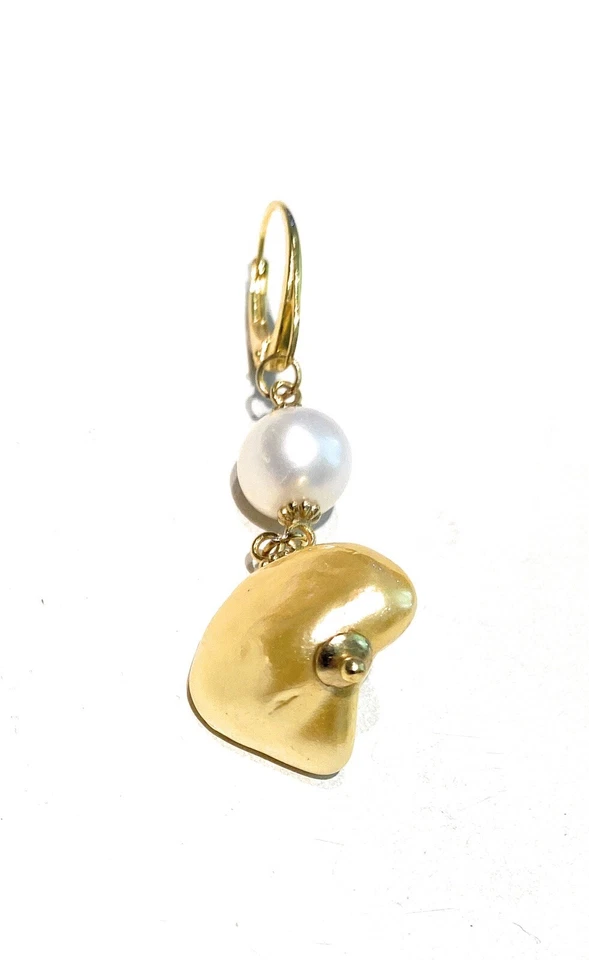 Collana Donna Perle Pepite Gold Maiorca Argento 925 Elegante Handmade - Immagine 4 di 4