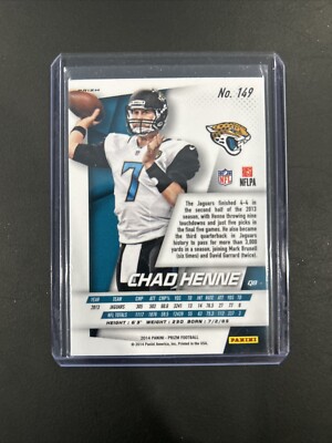 2014 Panini Prizm Red White Blue Chad Henne Chiefs Jaguars #149 Super Bowl  Champ