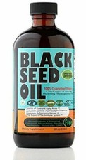 Strong Black Seed Oil 8 oz Glass Bottle Organic Grade Cold-Pressed Black Cumin