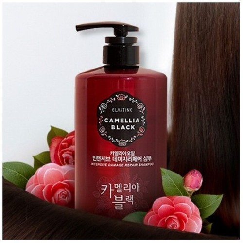 ELASTINE Camellia Black Oil Deep Damage Repair Treatment 1L(33.81oz) x 2pcs - Picture 4 of 12