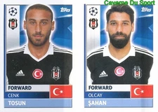 BES18-19 OLCAY SAHAN CENK TOSUN BESIKTAS.JK STICKER CHAMPIONS LEAGUE 2017 TOPPS
