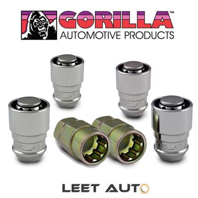 2 Keys] Gorilla Guard Wheel Locks, 14mm x 1.50, Bulge Acorn