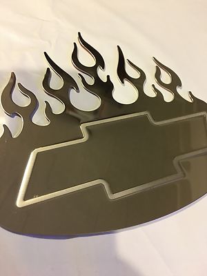 Bully Tribal Flame Emblem Stainless Steel Decal Chevy Hot/rods,Classic