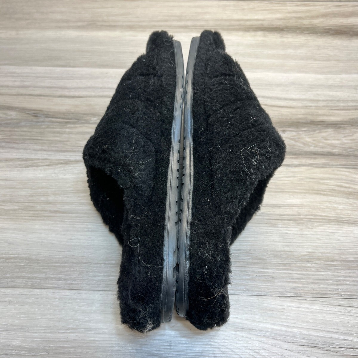 UGG Fluff You Black Slides Sandals Mens Size 9 1117473 