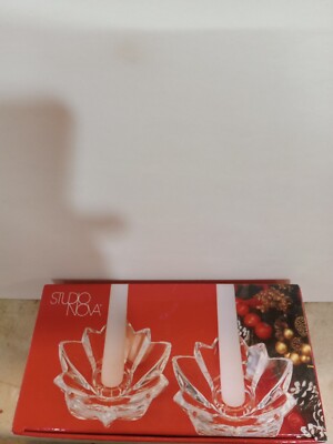 Studio Nova Star Blossom 2 Piece Candle Holders Set New NIB