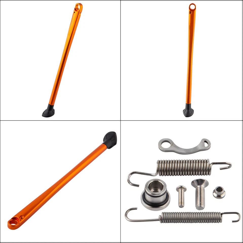 Side Stand Kickstand Orange For KTM 150 250 300 400 450 XC XCF XC-W XCF-W EXC-F - Imagem 4 de 4