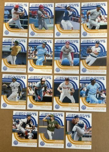 2022 Topps Heritage High Number 1973 MLB ALL STAR GAME HIGHLIGHTS 15 Karten Set - Bild 1 von 1