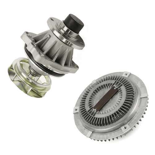 2X Cooling Water Pump & Fan Clutch Kit for BMW 3 5 7 Series E39 E53 E46 E39 E60 - Picture 2 of 8