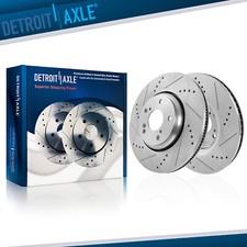 Front Drilled and Slotted Disc Brake Rotors Set for Honda Civic Accord Acura ILX