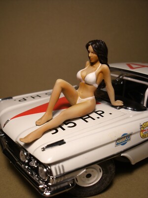 Figurine 1/18 Linda Indianapolis - Résine à Peindre - Pour Diorama ERTL Minichamps - France