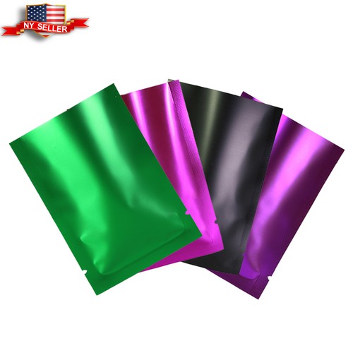100x Clear and Matte Colored Single-Use Travel Size Sample Beauty Packaging Bags - Bild 1 von 18