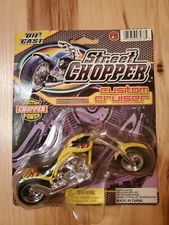 STREET CHOPPER Custom Cruiser Diecast Model Motorcycle Bike 2006 Ja-Ru New NIP